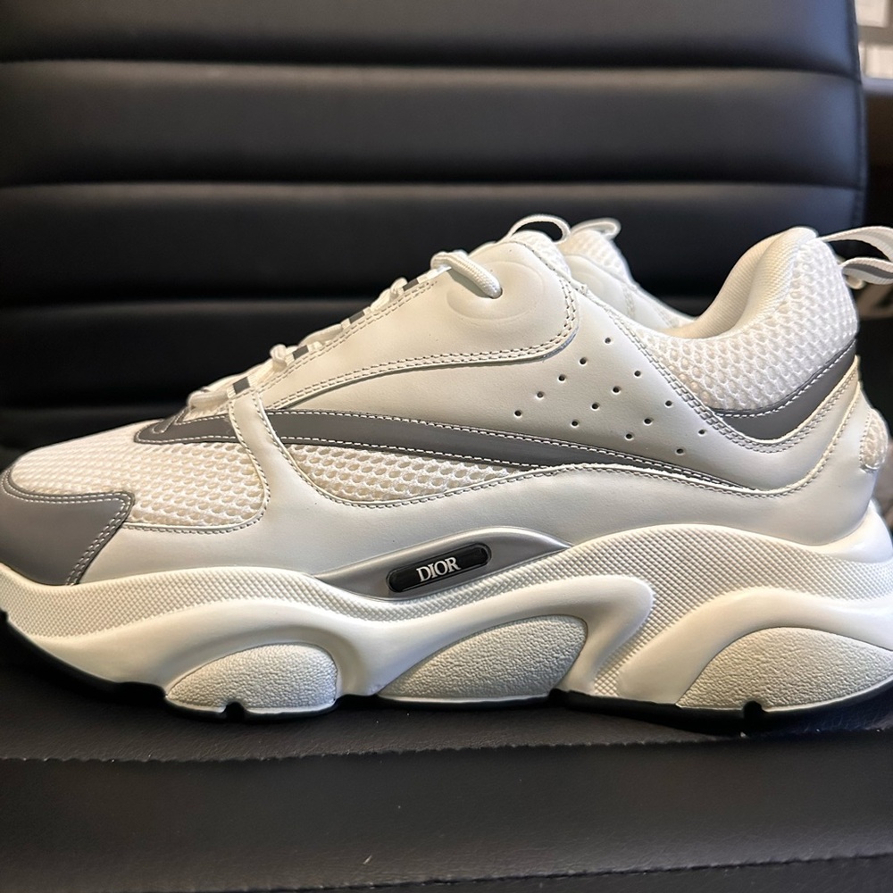 Dior Cream and Gray Athletic Shoes